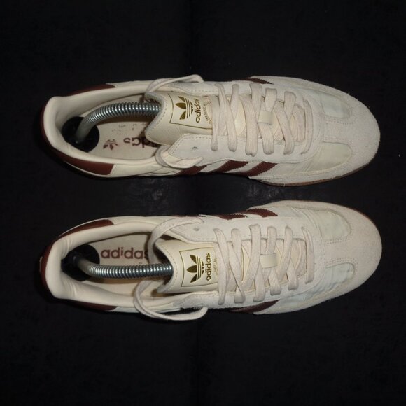 Adidas Sambas Originals OG Shoes in Cream / Preloved Brown - ID1447 Men's 9.5 - Picture 7 of 16